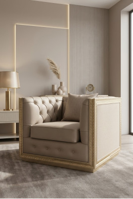 Sillas de relajación de salón tapizadas para el hogar, diseño de sillón lounge club nuevo.