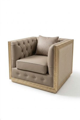Sillas de relajación de salón tapizadas para el hogar, diseño de sillón lounge club nuevo.