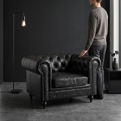 Silla de salón para restaurante y sala de estar, sillón tapizado de uno asiento.