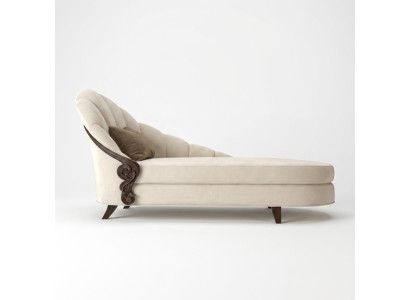 Chaise longue elegante cama Muebles italianos de madera italiana.
