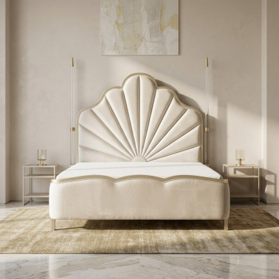 Cama de matrimonio de cuero acolchado diseño de dormitorio matrimonial 180x200 cama doble cama de cuero camas