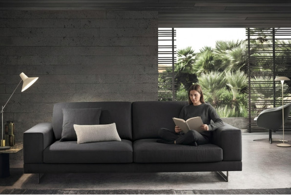 Salas de estar de lujo Sofás Sofá de 3 plazas Sofá moderno Muebles italianos Alfitalia