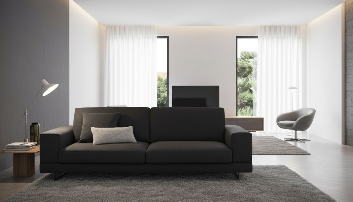Salas de estar de lujo Sofás Sofá de 3 plazas Sofá moderno Muebles italianos Alfitalia