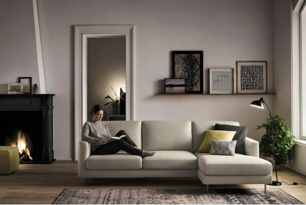 Sofá esquinero italiano Sofás Sofá Sofá Sofá Conjunto Muebles Tela alfitalia