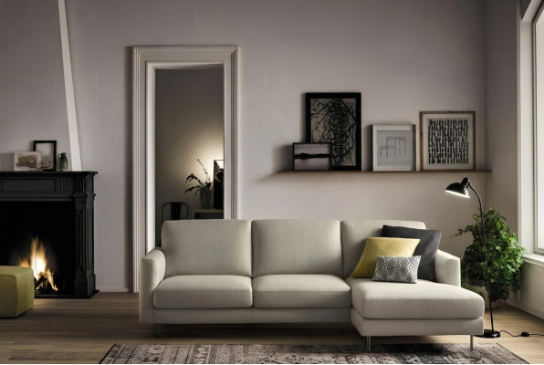 Sofá esquinero italiano Sofás Sofá Sofá Sofá Conjunto Muebles Tela alfitalia