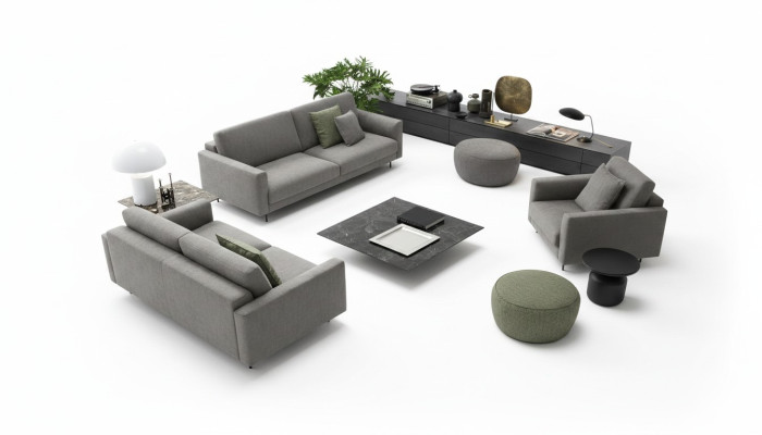 Sofá 3 plazas Moderno de madera diseño exclusivo conjunto de muebles sofá.