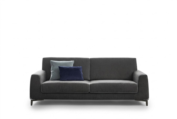 Diseño Sofá Gris 3 Plazas Moderno Tela Sofá Sofás de Tela de Lujo Alfitalia