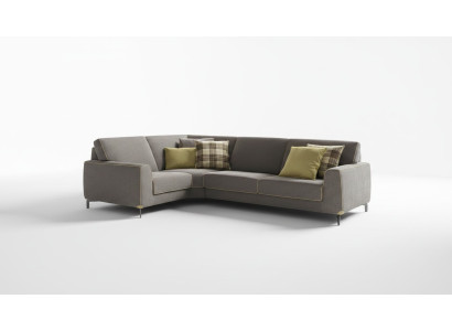 Sofá de esquina italiano Sofá Sofás Sofás Sofás Sofá Esquina Conjunto de muebles Tela Textil