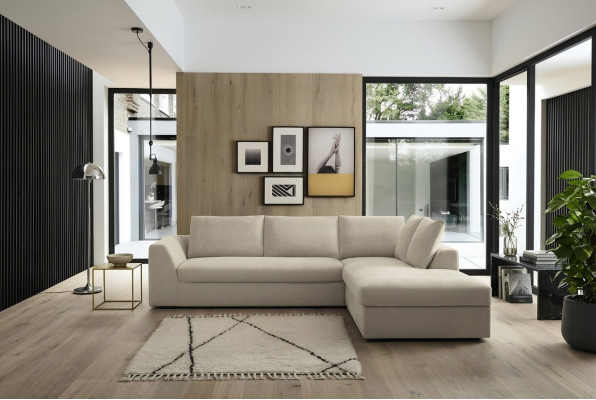 Sofá de esquina de lujo en forma de L Sofás Sofá Cuero Muebles Sofás Tela Diseño Nuevo Alfitalia