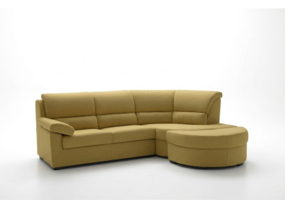 Muebles de Italia Textil Amarillo Esquina de lujo moderna Sofá en forma de L Alfitalia Moderno