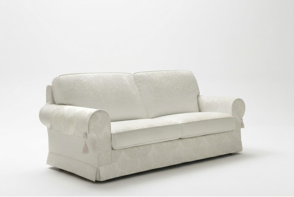 Textil Sofá de lujo de 3 plazas con marco de madera Textil Sofá alfitalia