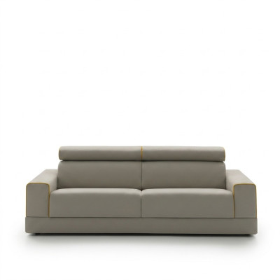 Diseño sofá gris de 3 plazas para sala de estar, sofá de tela, sofá acolchado alfitalia.