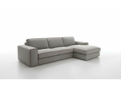 Tejido sofá en forma de L, sofá esquinero, diseño moderno, Focus alfitalia.