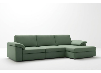 Eckcouch Sofá Sofás italianos Sofá sofás Conjunto Muebles Tela alfitalia