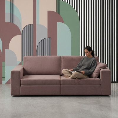 Sofá de lujo sofá de tela sofá de 4 plazas de sala de estar sofás textiles alfitalia