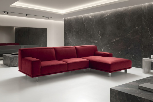 Sofá modular esquinero de tela de diseño Sofá seccional Couch Sofá alfitalia