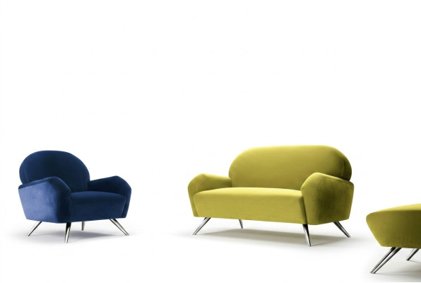Sofá de diseño, conjunto de sofás modernos, mobiliario de oficina, juego de sofás 2+1, muebles italianos.