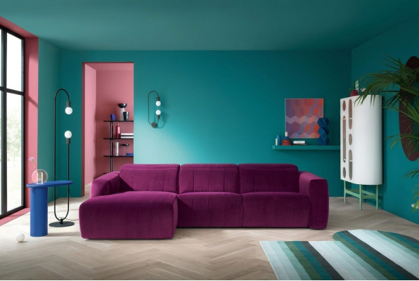 Sofá de esquina de diseño para sala de estar, sofá en forma de L, sofá seccional, muebles de sala.
