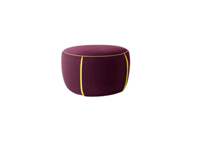 Diseño ovalado taburete puff otomano asiento textil acolchado puf