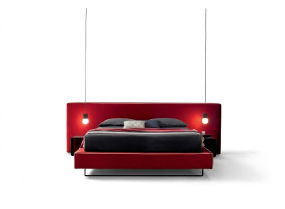 Diseño de lujo de camas dobles de hotel de tela de lujo de dormitorio de lujo cama de muebles de Italia nuevo.