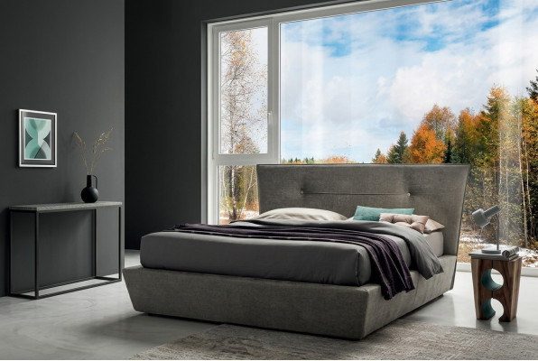 Diseñador Cama Dormitorio Cuero Textil Hotel Lujo Terciopelo Acolchado