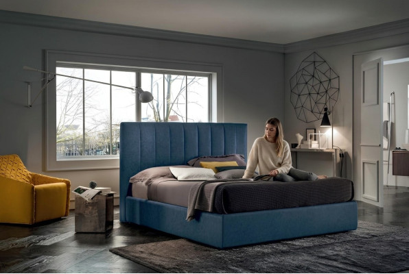 Diseñador cama dormitorio camas textil lujo hotel tela tapicería asiento Italia