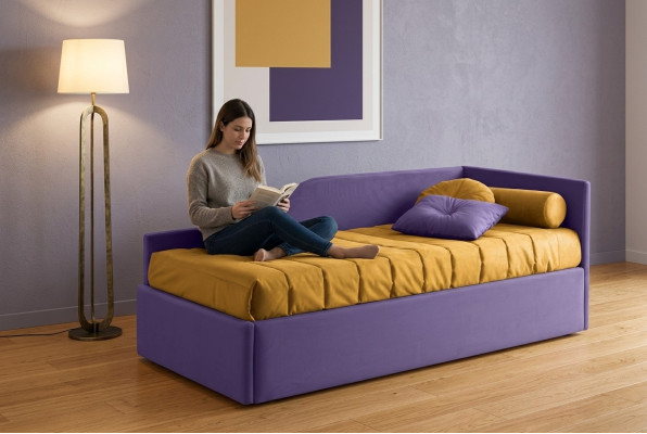 Lujo camas cama doble de madera 90x200 cm Nueva cama de madera cama tapizada Italia Nueva