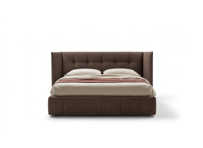 Cama doble Cama matrimonial Diseño de lujo Cama tapizada Cama de diseño Textil Camas