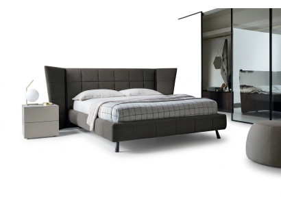 Cama de diseño de lujo, camas 160 x 200 cm Dubai doble hotel de madera cama de dormitorio.
