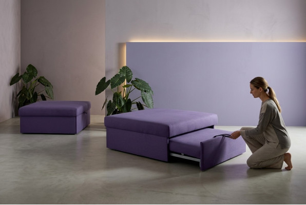 Taburete Diseño Tapizado Reposapiés Otomana Asiento Textil Sillón Club Salón Pufa