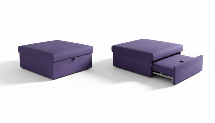 Taburete Diseño Tapizado Reposapiés Otomana Asiento Textil Sillón Club Salón Pufa