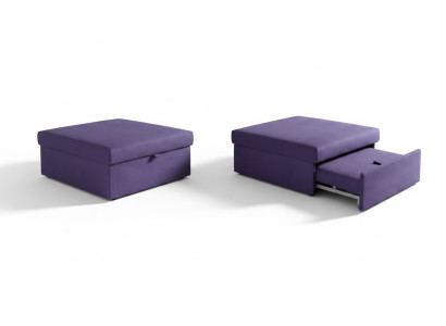 Taburete Diseño Tapizado Reposapiés Otomana Asiento Textil Sillón Club Salón Pufa