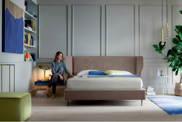 Diseño de cama de lujo de dormitorio cama de madera camas 180x200cm camas dobles Hotel