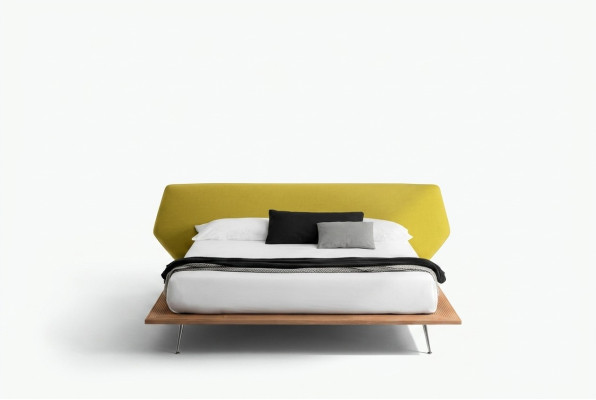 Diseño de cama acolchada de lujo para hotel doble matrimonial 180x200cm dormitorio textil.
