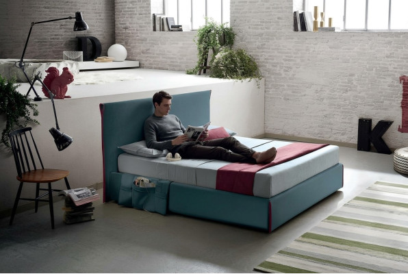 Diseño de muebles de hotel de lujo de Italia, camas de lujo cama doble 180x200 cm Estilo moderno