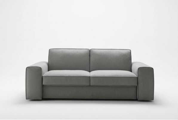 Sofá de diseño de tres plazas, patrón de tapicería, sofá moderno de tres plazas, muebles de sala, asiento gris.
