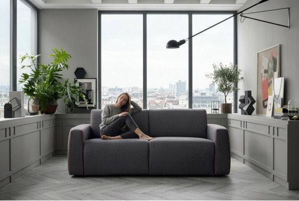 Sofás Sofá Tapicería Sofás modernos Conjunto de salón Sofá de 3 plazas Muebles italianos