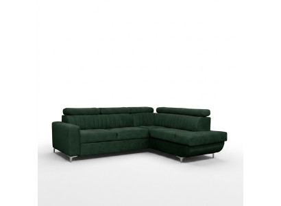 Sofás en forma de L de tela Sofá Esquina Asiento Sofá Sala de estar moderno Sofá verde Muebles
