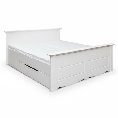 Lit Rembourrage Design Holzbetten Double Lits Blanc 180x200 Sommeil Chambre  Cama de diseño acolchada de madera doble blanca 180x200 dormitorio de sueño.