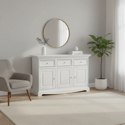 Mueble de buffet estilo rústico, cómoda, aparador muebles de madera maciza armario de granjero cómoda