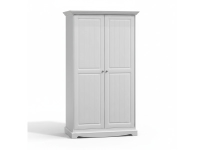Armario de guardarropa de casa de campo Armario multiusos de madera Armarios blancos.