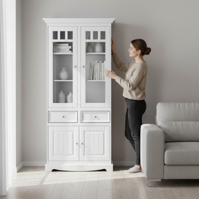 Mueble de casa de campo aparador vitrina comoda XL estante loft vitrina mueble de aparador.