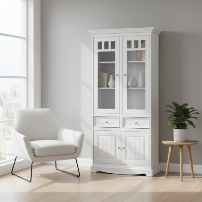 Mueble de casa de campo aparador vitrina comoda XL estante loft vitrina mueble de aparador.