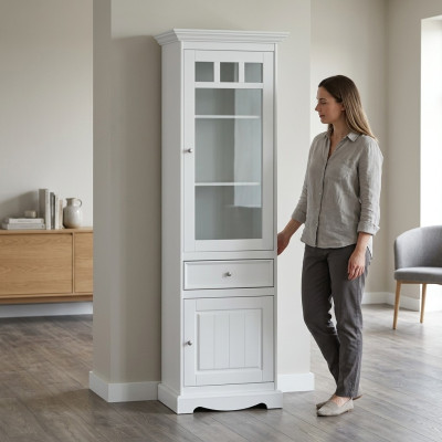 Vitrina Cómoda Vitrina Cómodas Gabinete de vidrio Diseñador Armario NUEVO