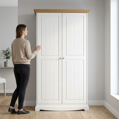 Armario Dormitorio Armario Diseño Lujo Armarios Estante Nuevo Madera Maciza