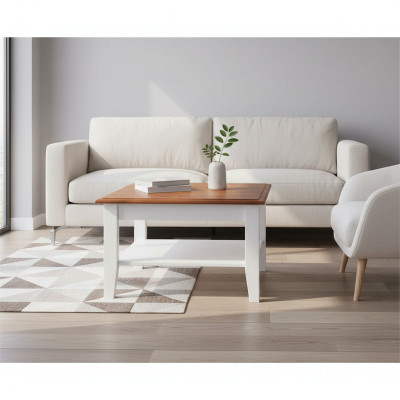 Mesas auxiliares de madera hechas a mano, mesa de centro de madera maciza, mesa clásica de sofá nueva.