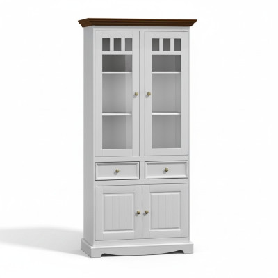 Vitrina mueble de vidrio Armario de vidrio Vitrina clásica Vitrina de esquina clásica Armario de esquina de cristal de madera