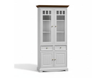 Vitrina mueble de vidrio Armario de vidrio Vitrina clásica Vitrina de esquina clásica Armario de esquina de cristal de madera