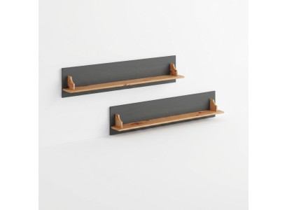 Estantería de madera para pared, estante colgante, estante de pie de madera maciza de 120*15*25cm.