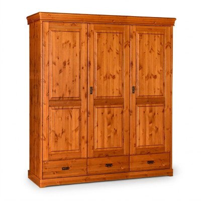 Armario de madera para habitación de estilo moderno con estantes multifuncionales.